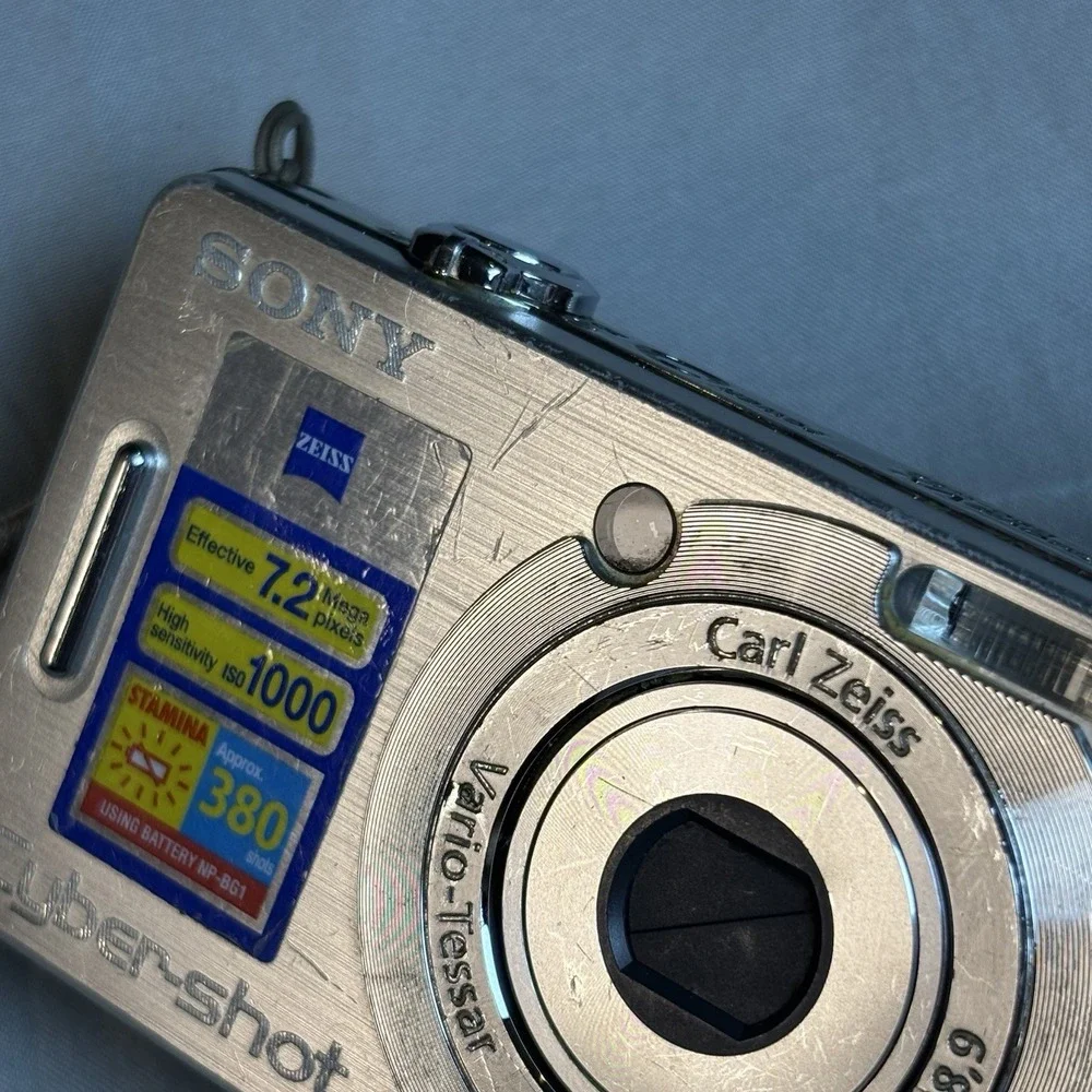 Sony Cyber shot Dsc -w55 Digital Camera Silver